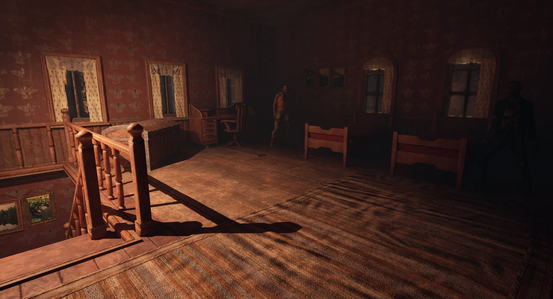 BPROOF gameplay inside a dark building